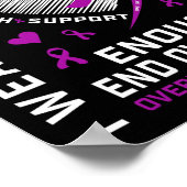 私の為に十分な紫色のオーバードーズ啓発Tシャツ ポスター (角)