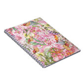 私の熱帯カラフルの葉のエキゾチックな花園 ノートブック (右側)