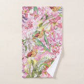 私の熱帯カラフルの葉のエキゾチックな花園 バスタオルセット (ハンドタオル)