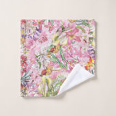 私の熱帯カラフルの葉のエキゾチックな花園 バスタオルセット (ウォッシュタオル)