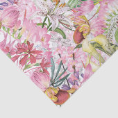 私の熱帯多彩な群葉のエキゾチックな花園 薄葉紙 (詳細)