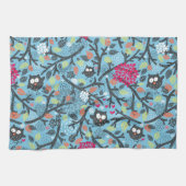 私の熱狂するなフクロウペット キッチンタオル (横)