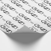 私の熱狂するな愛あなたの熱狂する ラッピングペーパー (角)