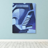 私の熱狂する階段 キャンバスプリント (インサイチュ (ウッドフロア))