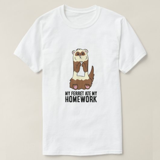 私の熱食べい宿題 Tシャツ (デザイン正面)