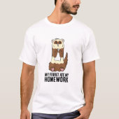 私の熱食べい宿題 Tシャツ (正面)