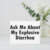 私の爆発的な下痢について聞いて ポストカード (スタンド正面)