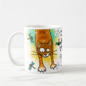 私の爪でコーヒーを中断お気に入りのする コーヒーマグカップ (左)