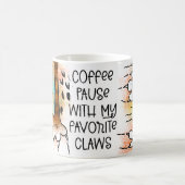 私の爪でコーヒーを中断お気に入りのする コーヒーマグカップ (中央)