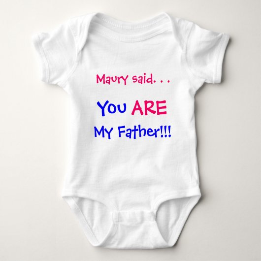 私の父です ベビーボディスーツ (正面)