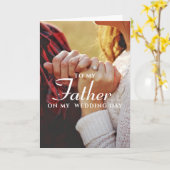 私の父には、ミニマシンプルリストのカー結婚ド カード (黄色い花)