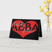 私の父のハート カード (黄色い花)