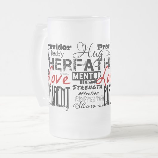 私の父のマグ フロストグラスビールジョッキ (正面左)