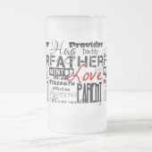 私の父のマグ フロストグラスビールジョッキ (中央)