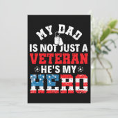 私の父はただの退役軍人ではない、彼は私のヒーローだ 退役軍人 招待状 (スタンド正面)