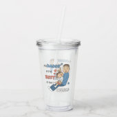 私の父は最高の可愛い父親の日だ アクリルタンブラー (裏面)