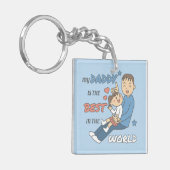 私の父は最高の可愛い父親の日だ キーホルダー (正面左)