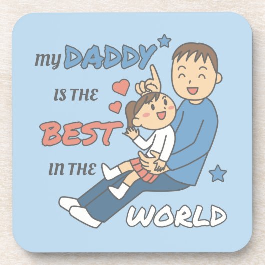 私の父は最高の可愛い父親の日だ コースター (正面)