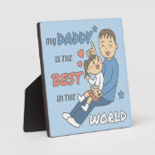 私の父は最高の可愛い父親の日だ フォトプラーク (正面)