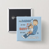 私の父は最高の可愛い父親の日だ 缶バッジ (正面&裏面)