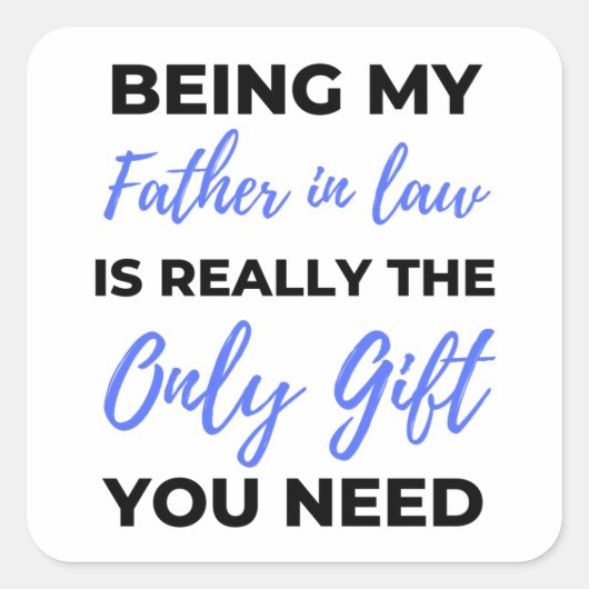 私の父は本当に唯一の贈り物2 スクエアシール (正面)