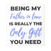 私の父は本当に唯一の贈り物2 ノートパッド (正面)