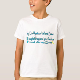 私の父は背が高く勇敢だった Tシャツ
