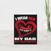 私の父を思い出して 心臓病の意識向上 カード (正面)