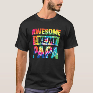 私の父素晴らし父の日のように家族の子供たちはDを結ぶ Tシャツ