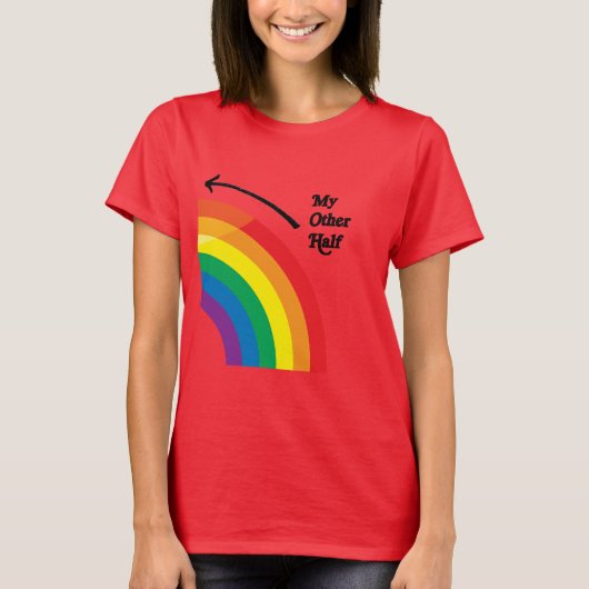 私の片割れは右側に - .png tシャツ (正面)