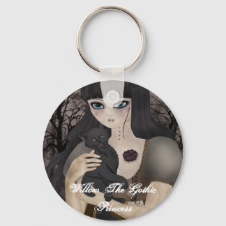 私の片目の黒い猫キーチェーン キーホルダー