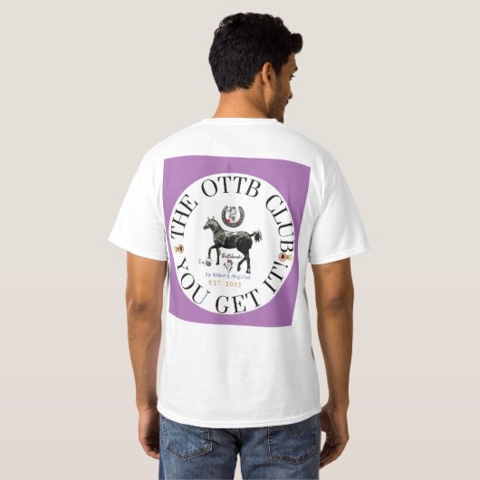 私の牝馬は発情中 T-Shirt Tシャツ (裏面フル)