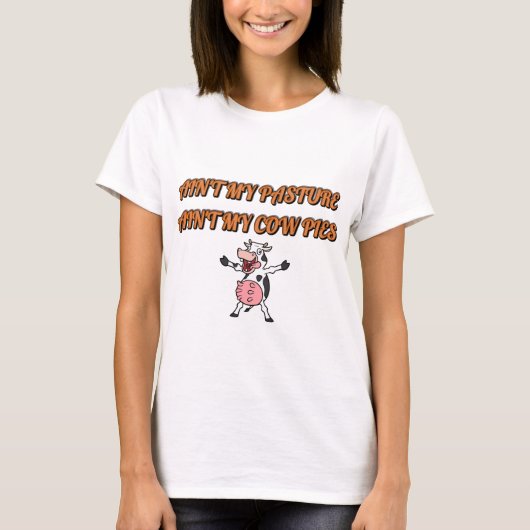 私の牧場じゃない Tシャツ (正面)