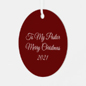 私の牧師メタルオーナメント メタルオーナメント (正面左)