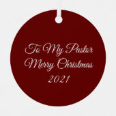 私の牧師メタルオーナメント メタルオーナメント (正面)