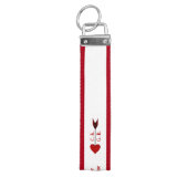 私の物だ！キューピッド矢印イニシャル リストバンドキーホルダー (鍵トップ)