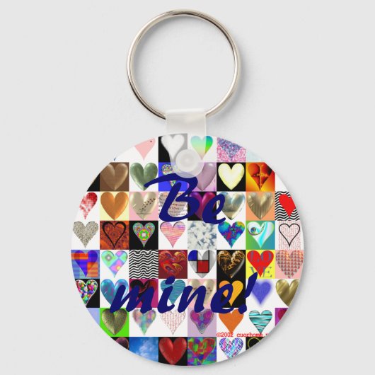 私の物だ！ハートキーリング キーホルダー (正面)