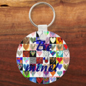 私の物だ！ハートキーリング キーホルダー (正面)