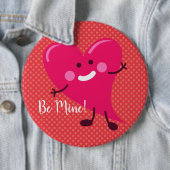 私の物だ！ |バレンタインデーかわいいハートキャラクター 缶バッジ (インサイチュ)