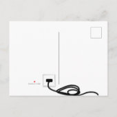 私の物のこの小さいライト黒の郵便はがき 案内ポストカード (裏面)