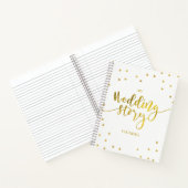 私の物語結婚金ゴールドドット未来ミセス・ブライダル・ギフト ノートブック (内部)