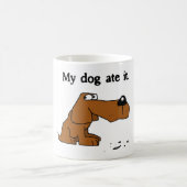 "私の犬それを"はマグ食べました コーヒーマグカップ (中央)
