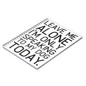 私の犬だけが理解している。 ノートブック (左側)