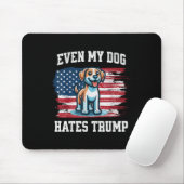 私の犬でさえトランプおもしろいが大嫌い マウスパッド (マウス)