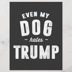 私の犬でさえトランプアンチが嫌い チラシ