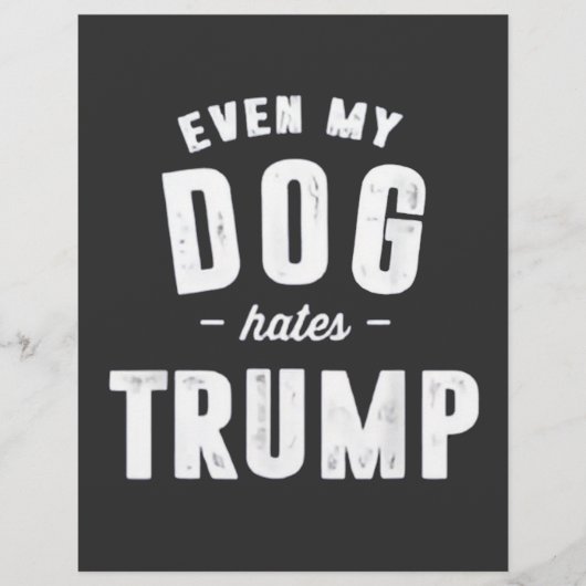 私の犬でさえトランプアンチが嫌い チラシ (正面)