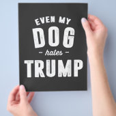 私の犬でさえトランプアンチが嫌い チラシ (手)