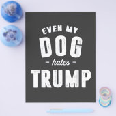 私の犬でさえトランプアンチが嫌い チラシ (シングル)