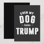 私の犬でさえトランプアンチが嫌い 招待状 (正面/裏面)