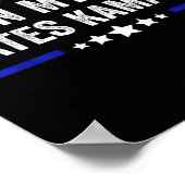 私の犬でさえKamala Harris 2024アメリカ国旗が嫌いだ ポスター (角)